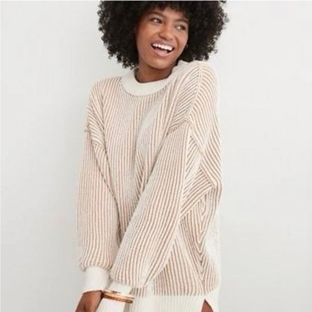 Aerie beyond chenille sweater NWT color toasty
